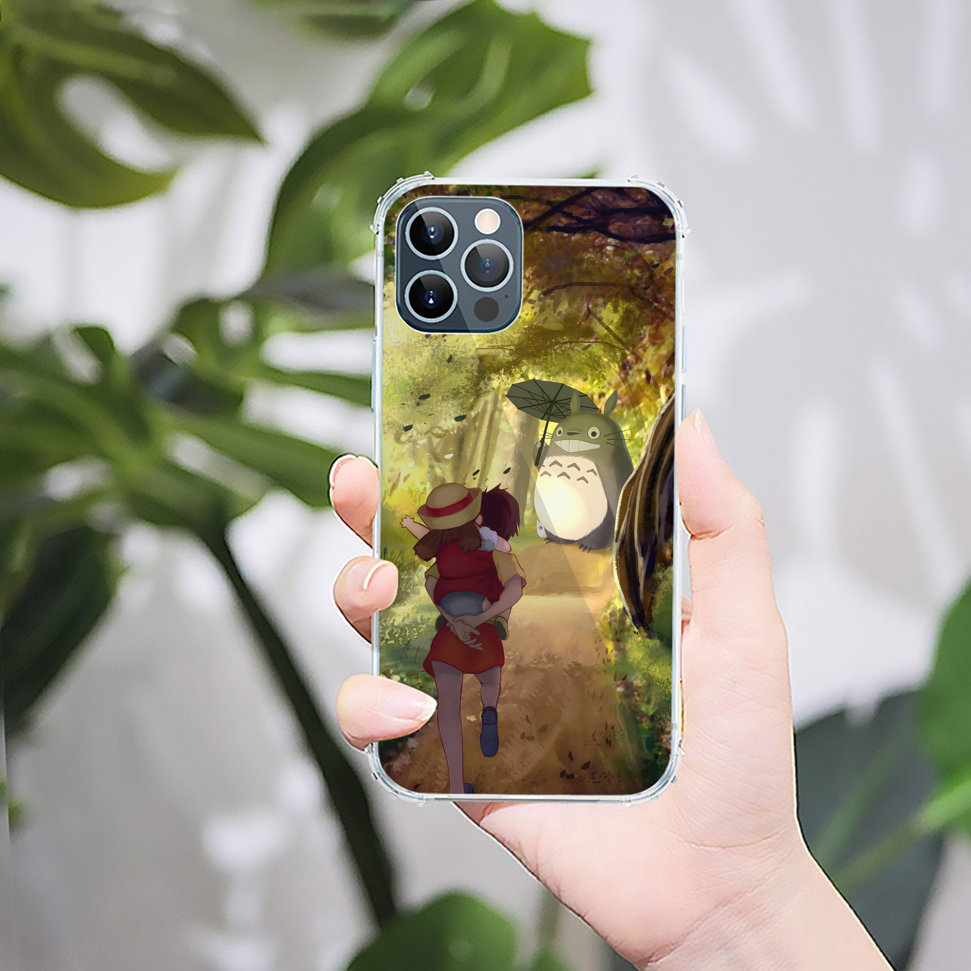 （画像用） となりのトトロ 草壁メイ 草壁サツキ My Neighbor Totoro Satsuki Kusakabe Mei Kusakabe 【iPhone 12シリーズ対応】透明スマホケース（クリアソフトケース）